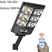 cheap Street Lights-Solar Street Lights Outdoor Waterproof  High Brightness Dusk to Dawn LED Lamp with Motion Sensor Remote Control for Garden Patio Porch Garage
