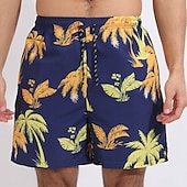 baratos shorts de natação masculinos-Homens Bermuda de Surf Shorts de Natação Calção Justo de Natação Surf Casual Feriado Praia Secagem Rápida Com Cordão Com forro de compressão Gradiente Havaiana Boho Roupas Esportivas 1 5