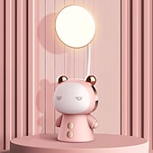 abordables Lampes de bureau-Portable mignon lampe de bureau usb rechargeable dimmable étude lampe de table chevet led veilleuse pour lecture travail enfants cadeau d&#039;anniversaire