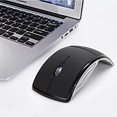 baratos Ratos-2.4g mini mouse sem fio dobrável receptor usb de viagem óptico ergonômico mouse de escritório para pc laptop jogo mouse win7/8/10/xp/vista