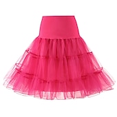 economico gonna sottoveste-Sottoveste da principessa anni &#039;50, gonna a cerchio, tutù sotto la gonna, crinolina, gonna in tulle, costume da donna, vintage, cosplay, festa/serata, ballo di fine anno, gonna corta/minigonna