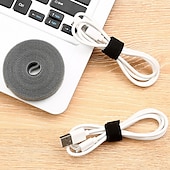 お買い得  フック-ワイヤーオーガナイザー 再利用可能なワイヤー粘着ループフック ナイロンストラップオーガナイザー 自己粘着クリップホルダー 電源ケーブルタイ
