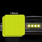 お買い得  車体の装飾＆保護用具-10 個の車の反射ステッカー交通安全夜間警告マーク車の反射ストリップテープ発光車のバンパー反射デカール