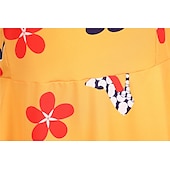 ieftine Rochii-Retro / vintage 1950 Rochie de epoca Rochie leagăn Rochie Flare Note muzicale Pentru femei Carnaval Mascaradă Casul / Zilnic Petrecerea Burlăcițelor Adulți Rochie Rochii de acasă