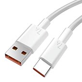 preiswerte Handy-Kabel-7a 100 W Typ C USB-Kabel Superschnelles Ladekabel für Huawei Mate 40 30 Xiaomi Samsung Schnelllade-USB-Ladekabel Datenkabel Gute Qualität und langlebiges Geschenk für Geburtstag/Ostern/Jungen/Freundinnen