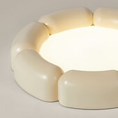 お買い得  シーリングライト調光可能タイプ-ledシーリングライトウォームホワイトフラッシュマウントシーリングライト55cm樹脂ledシーリングライトモダンラウンドシーリングライトアクリルランプシェードシーリングランプ用リビングルーム廊下