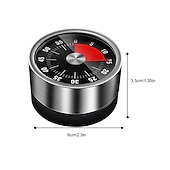 olcso Konyhagépek-konyhai mechanikus időzítő 60 perces riasztás főzési időzítő hangos ébresztő mágneses óra időzítő
