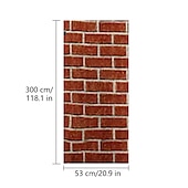 billige Tapet-tapet veggdekning klistremerke filmskall og pinne avtakbar faux 3d murstein vinyl pvc hjemmeinnredning 300 * 53cm