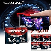 cheap Computer Peripherals-Memory Card Class 10 High Speed 128GB 64GB 32GB 16GB SD U3 TF Memory Card Flash Micro Tf SD Card Storage Expansion SD Adapter for Smart Phone DVR