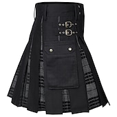 levne Spodní části-Retro Punk a gotika Skotské užitkové kilty Ren Faire Pánské Keltské Plesová maškaráda Večírek Dospělé Sukně