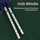 economico strumenti musicali-fischio irlandese flauto c/d chiave irlanda flauto tin penny whistle strumento musicale flauto a 6 fori