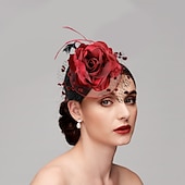 economico Fascinator-Fascinatori  Cappelli  Copricapi con floreale 1PC Occasione speciale  Ladies Day  Copricapo Melbourne Cup per un&#039;ottima impressione Fascinatori del Derby Giornata di corsa Vestito 2025