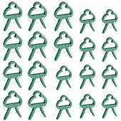 رخيصةأون ملحقات العناية بالنباتات-20 قطعة مقاطع دعم النبات زهرة و كرمة حديقة الطماطم مشابك دعم نباتات لدعم السيقان تنمو الكروم تستقيم التسلق