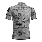 voordelige Heren shirts-Voor heren Wielrenshirt Grafisch Grappig Korte mouw Fietsen Shirt Kleding Bovenlichaam met 3 achterzakken Bergracen Wegwielrennen Sneldrogend Reflecterende strips Achterzak Vochtregelerend Sport Rood