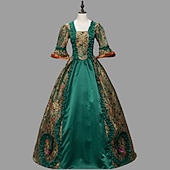 cheap Dresses-Rococo Victorian Vintage Dress Ball Gown Prom Dress Maria Antonietta Fancy Dress Women's Royal Masquerade Carnival Party Halloween Adults' Dress