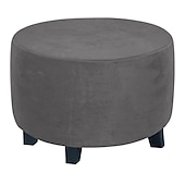 cheap Ottoman Cover-Stretch Ottoman Cover Square Ottoman Slipcovers Furniture Protector Folding Storage Stool Furniture Protector Soft Slipcover with Elastic Bottom