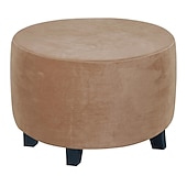 cheap Ottoman Cover-Stretch Ottoman Cover Square Ottoman Slipcovers Furniture Protector Folding Storage Stool Furniture Protector Soft Slipcover with Elastic Bottom