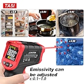 お買い得  テスター＆検出器-tasi 880/680/480 摂氏カラフルなディスプレイ高温赤外線レーザー温度計