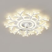 economico Ventilatore da soffitto con luci-Ventilatori A Soffitto A Led Dimmerabili Con Telecomando A Forma Di Fiore Design Da Incasso A Soffitto Con Paralume In Acrilico Lampadario Camera Da Letto Soggiorno