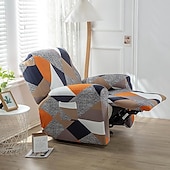 cheap Recliner Chair Cover-Stretch Recliner Cover Recliner Covers 1 Seater Armchair Couch Slipcover with Elastic Loop, Anti-cat Scratch Furniture Protector for Kids, Pets, Dogs, Cats