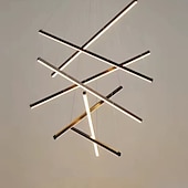 abordables Suspension-led pendentif lumière 3/5/7/9 têtes cluster design spoutnik design lustres pour salle à manger chambre lampes suspendues 110-240v seulement dimmable avec télécommande