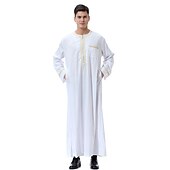 رخيصةأون عربي مسلم-رجالي رداء - روب ثوب / جبة ديني سعودي عربي العربية مسلم رمضان بالغين / قمصان الرضعثوب الراقص