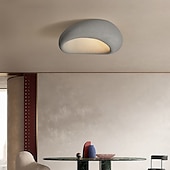 olcso Tompítható mennyezeti lámpák-ovális kreatív mennyezeti lámpabúra, modern wabi-sabi stílusú mennyezeti lámpa, elegáns északi nappali mennyezeti csillár, minimalista mennyezeti lámpa
