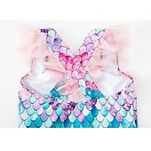 preiswerte Kostüme für Mädchen-Meerjungfrau Ariel Meerjungfrau Bademode Bikini Badeanzüge Aktiv Süß for Mädchen Kinder