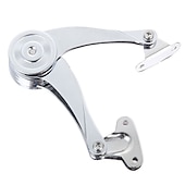 billige bygningsmateriell-2 stk hydrauliske tilfeldig stoppede hengsler kjøkkenskapdør justerbar polert hengsel møbler løfte opp klaff stag støtte hardware