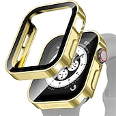 Χαμηλού Κόστους Smartwatch Θήκη-Θήκη ρολογιού με προστατευτικό οθόνης Συμβατό με Apple Watch Ultra 49mm / Series 8 7 41mm 45mm / Series 6 5 4 SE 40mm 44mm Ανθεκτική σε πτώσεις Σκληρός υπολογιστής Παρακολουθήστε Κάλυμμα