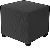 cheap Ottoman Cover-Stretch Ottoman Cover Square Ottoman Slipcovers Rectangular Foldable Storage Stool Cover Bench Cover Furniture Protector Soft Slipcover with Elastic Bottom