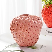economico Vasi e cestini-vasi di fragole creativi composizioni floreali in resina decorazioni morbide per la casa ornamenti per desktop regali 1pc