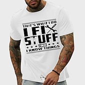 cheap Men&#039;s Plus Size T-shirts-Men&#039;s Plus Size Big Tall T shirt Tee Tee Graphic Tee Crewneck Black White Navy Blue Short Sleeves Outdoor Going out Print Letter Clothing Apparel Cotton Blend Streetwear Stylish Casual