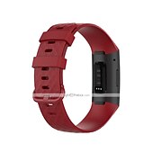 Недорогие Ремешки для часов Fitbit-Умный ремешок для часов для Фитбит Charge 4 / Charge 3 / Charge 3SE Мягкий силикон Умные часы Ремень Металлическая застежка Регулируется Дышащий Спортивный ремешок Замена Браслет