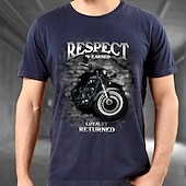 voordelige T-shirts in grote maten voor heren-Voor heren Grote maten Groot lang T-shirt T-shirts Grafische T-shirts Ronde hals Zwart blauw Korte Mouw Buiten Uitgaan Afdrukken Brief Grafische prints Kleding Katoenmix Stijlvol Casual Tops