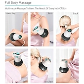 billiga Helkroppsmassage-4 i 1 infraröd elektrisk anti-celluliter massagepistol kroppsbantning, avslappnande muskler 3d roller enhet viktminskning fett bort