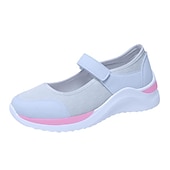 preiswerte Damen-Sneaker-Atmungsaktive Mary-Jane-Sneaker aus Mesh für Damen mit Klettverschluss – leichte Freizeit-Wanderschuhe