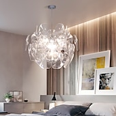 preiswerte Pendelleuchte-LED-Pendelleuchte 60cm Blumendesign moderne Acryl-Kronleuchter-Pendelleuchte exquisite Deckenbeleuchtung dekorative Deckenleuchte für Wohnzimmer Flur Schlafzimmer