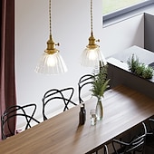 economico Luci a sospensione-lampada a sospensione a led isola luce 1-luce 15 cm lampada a sospensione in vetro rame led elegante design singolo isola luci ristorante in stile moderno negozi / caffè luci soggiorno