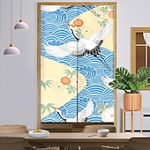 Недорогие Дверные чехлы-Кухонные шторы, дверные шторы, декор гобелена, японские дверные шторы noren, перегородка для крыльца, гостиной, офиса, спальни, патио