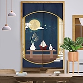 Недорогие Дверные чехлы-Кухонные шторы, дверные шторы, декор гобелена, японские дверные шторы noren, перегородка для крыльца, гостиной, офиса, спальни, патио