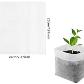 olcso Kertészkedés-100db faiskolai termesztő táska, nem szőtt palántanevelési zsák a magas palánta túlélési arány érdekében, növényi zsákok ültetéshez, kerti vetőmag indító tasak