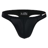 levne Pánské plavky-Pánské Plavky Swim slip Tanga na plavání Elastický pas Bez vzoru Prodyšné Yumuşak Venkovní Ležérní Denní Havajské stylové Černá Bílá Lehce elastické