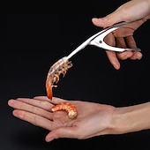 economico Utensili e gadget da cucina-Pinza pela gamberetti in acciaio inossidabile 304 dispositivo aperto per gamberetti pipi gamberetti gadget da cucina per la casa