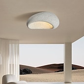 olcso Tompítható mennyezeti lámpák-ovális kreatív mennyezeti lámpabúra, modern wabi-sabi stílusú mennyezeti lámpa, elegáns északi nappali mennyezeti csillár, minimalista mennyezeti lámpa