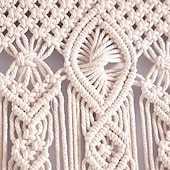 ieftine Perdele macrame și șir-draperii boho macrame perdea usi glisante țesute tapiserie boemă decor, intimitate perdea exterioară, decor nuntă pe terasa, separator de cameră pentru pergolă, foișor, balcon, verandă