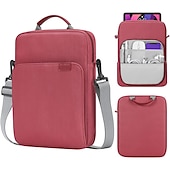 baratos Bolsas, estojos e luvas para laptop-bolsa de ombro para laptop capa para tablet compatível com macbook air pro hp dell lenovo asus chromebook capa para notebook bolsa de viagem bolsa de transporte capa para laptop com alça