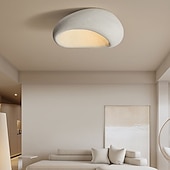 olcso Tompítható mennyezeti lámpák-ovális kreatív mennyezeti lámpabúra, modern wabi-sabi stílusú mennyezeti lámpa, elegáns északi nappali mennyezeti csillár, minimalista mennyezeti lámpa