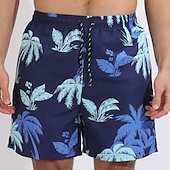 baratos shorts de natação masculinos-Homens Bermuda de Surf Shorts de Natação Calção Justo de Natação Surf Casual Feriado Praia Secagem Rápida Com Cordão Com forro de compressão Gradiente Havaiana Boho Roupas Esportivas 1 5
