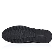 ieftine Saboți și Mocasini Bărbați-mocasini casual pentru bărbați – pantofi respirabili cu model negru și gri, cu cataramă metalică, confortabili și ușori pentru purtarea de zi cu zi